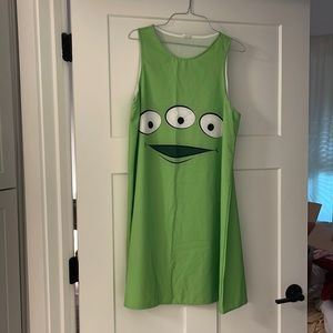 used womens large toy story alien red bubble dress